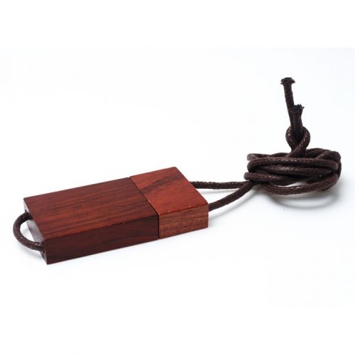 Wooden USB with cord - Image 2